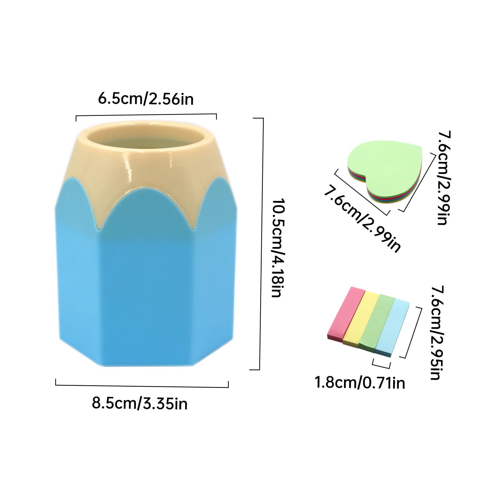 MAINOSHY 5 Pack Pencil Holder Cup - Image 2