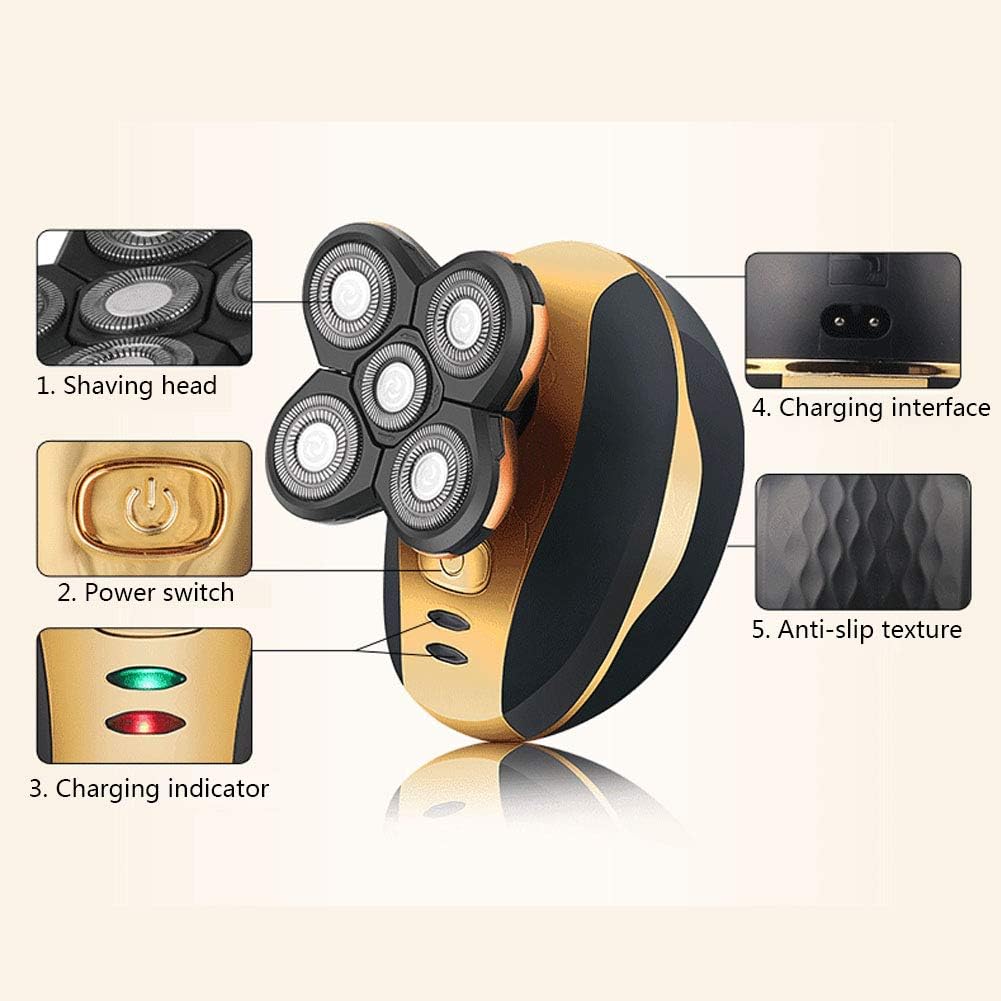 Gaone Mustache Trimmers for Men Cordless Beard Trimmers Electric Cordless USB Rechargeable Home Hair Cutting Kit for Mustache, Beard and Stubble Trimmer,4 in 1