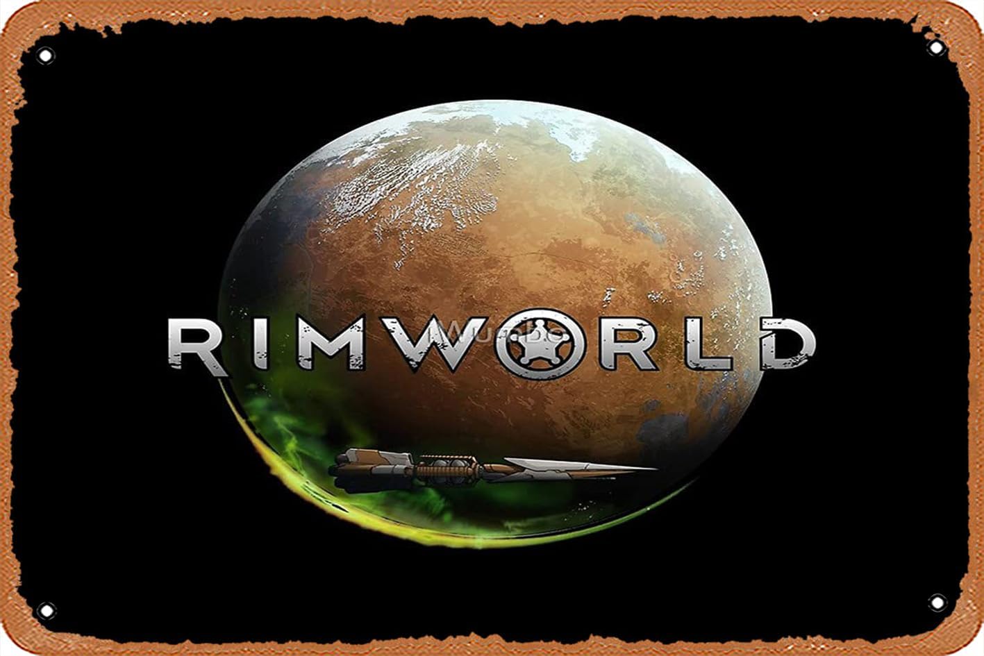 muecddoa Wall Decor Sign Rimworld Poster 8X12