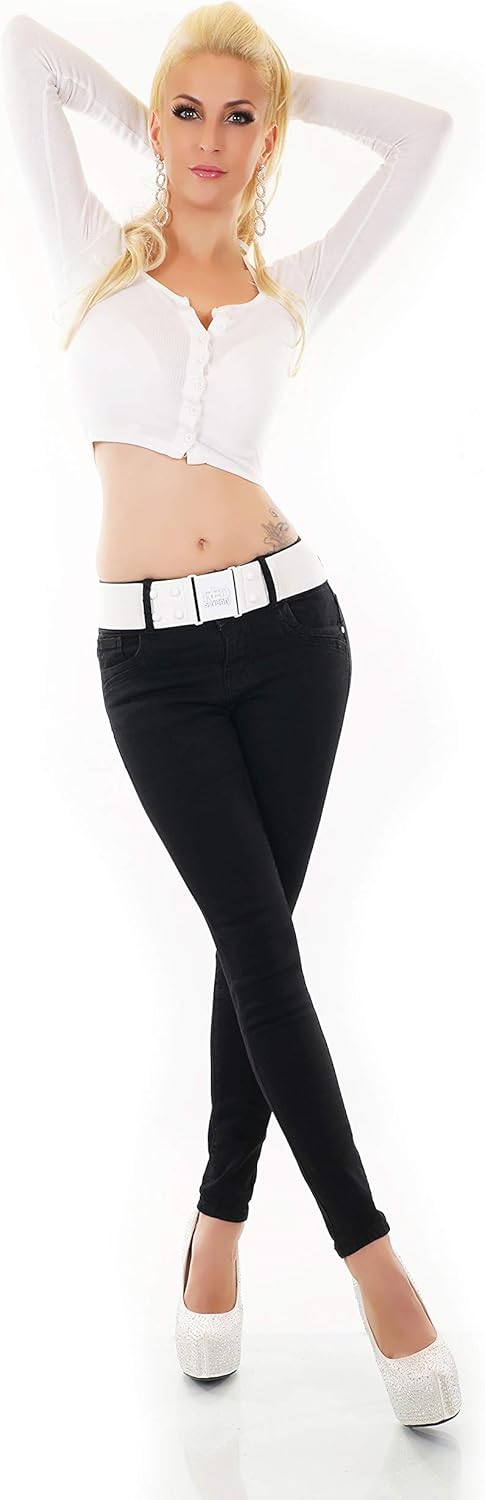 Noir triple xxx Womens Slim Skinny Stretchy Cropped Jeans Black Sizes UK 6 8 10 12 14 7 61VqGHbMntL. AC SL1500
