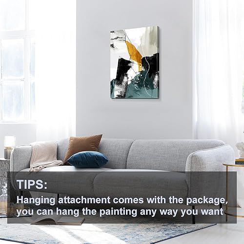 Miniatura 325 de Lienzo artístico para pared, pinturas de arte abstracto, fantasía azul, grafiti colorido sobre fondo blanco; decoración artística moderna para sala