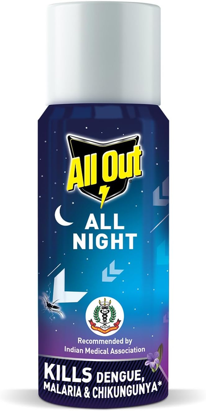 All Night Mosquito and Fly Spray (15ml, Blue)