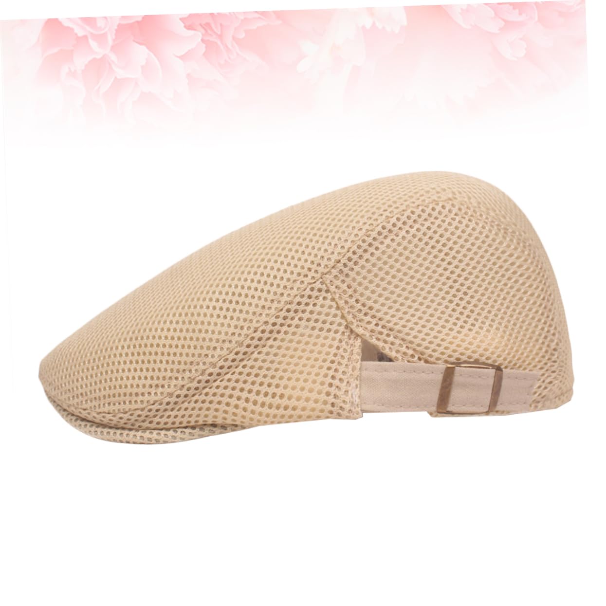 FOMIYES Adjustable Mesh Beret Hat for Breathable Fashion Painter Cap for Adults Beige for Outdoor Activities and Everyday Wear