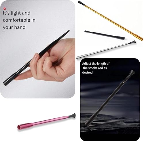 Miniatura 6 de 2 piezas Audrey estilo vintage extensible, soporte de cigarrillos largo de metal vintage, soporte largo de cigarrillos antiguo para disfraz y