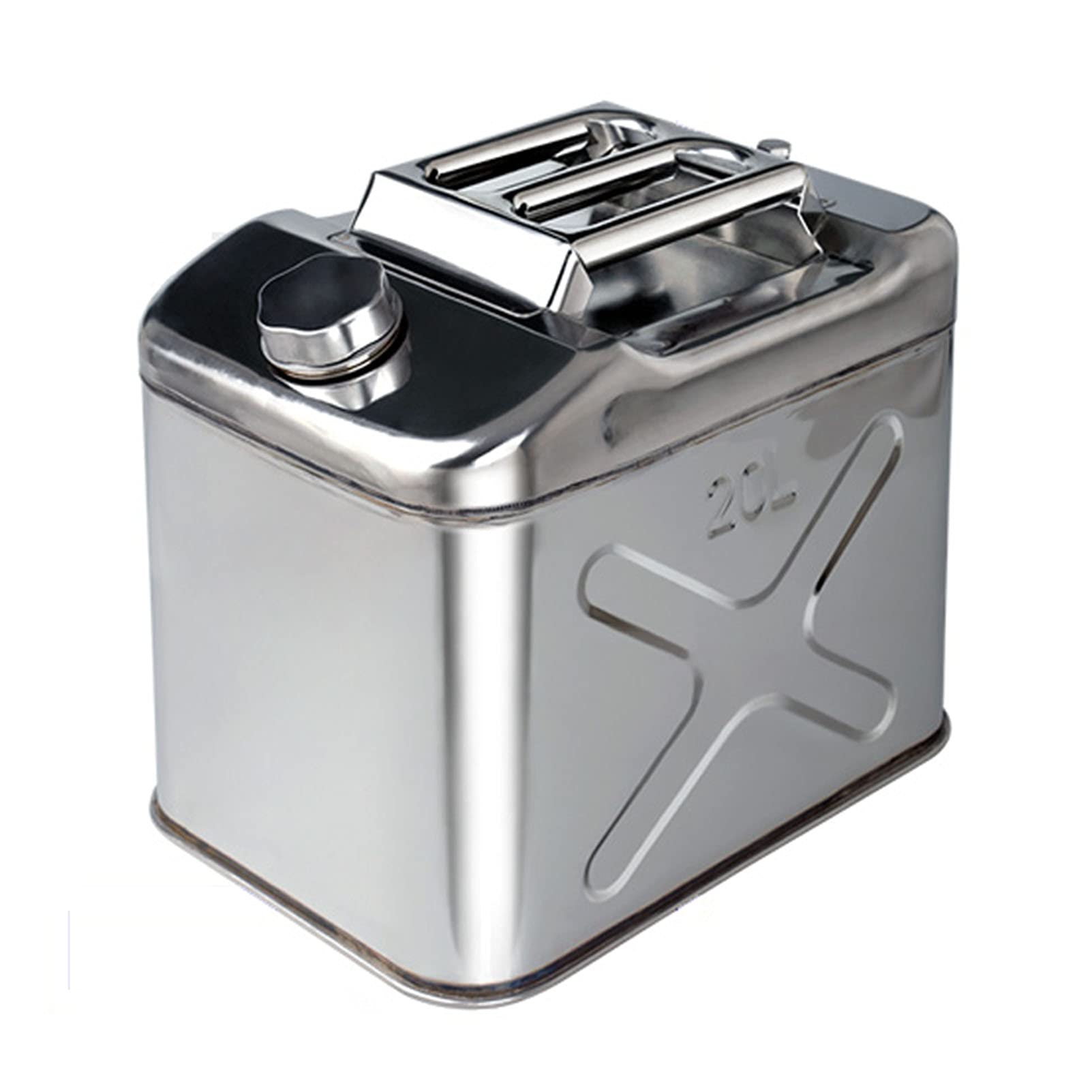 10L/15L/20L Tanica carburante di scorta Serbatoio benzina in acciaio inox con beccuccio Bottiglia di miscelazione olio carburante benzina per riscaldatore di parcheggio diesel aria camion auto