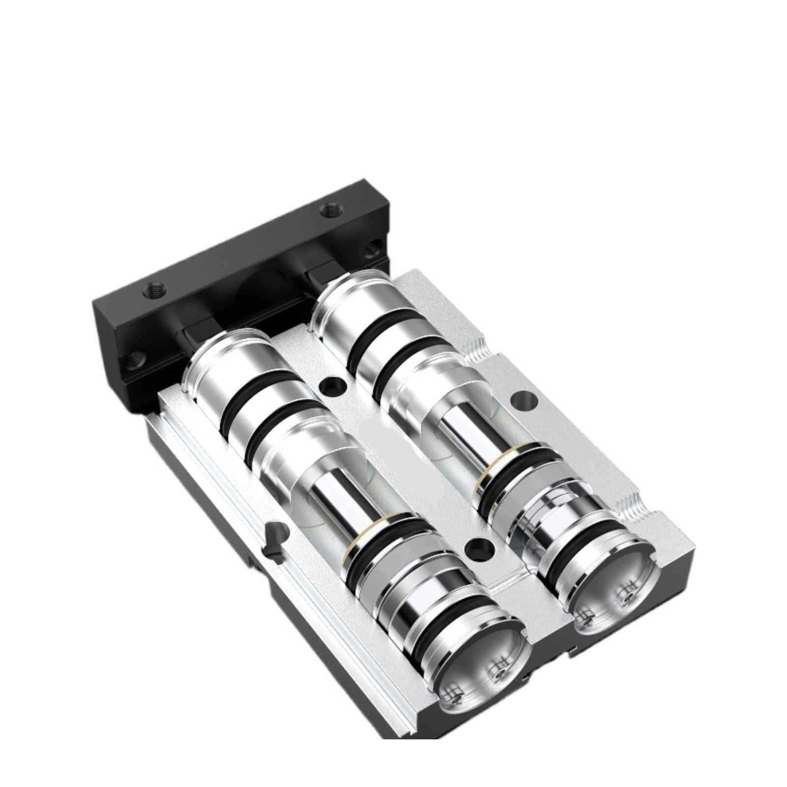 DEBLAN Cilindro neumático de Doble pistón, Cilindro de Doble Eje con imán TN16X30-S, Empuje 16 kg, Carrer 30 mm