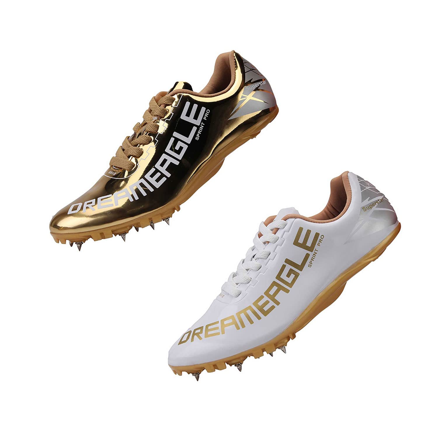 S. TedazoTrack Shoes Spikes Mens Womens Mesh Breathable Athletics Sprint Racing Running Nail Sneaker Track and Field Shoes Boys Girls