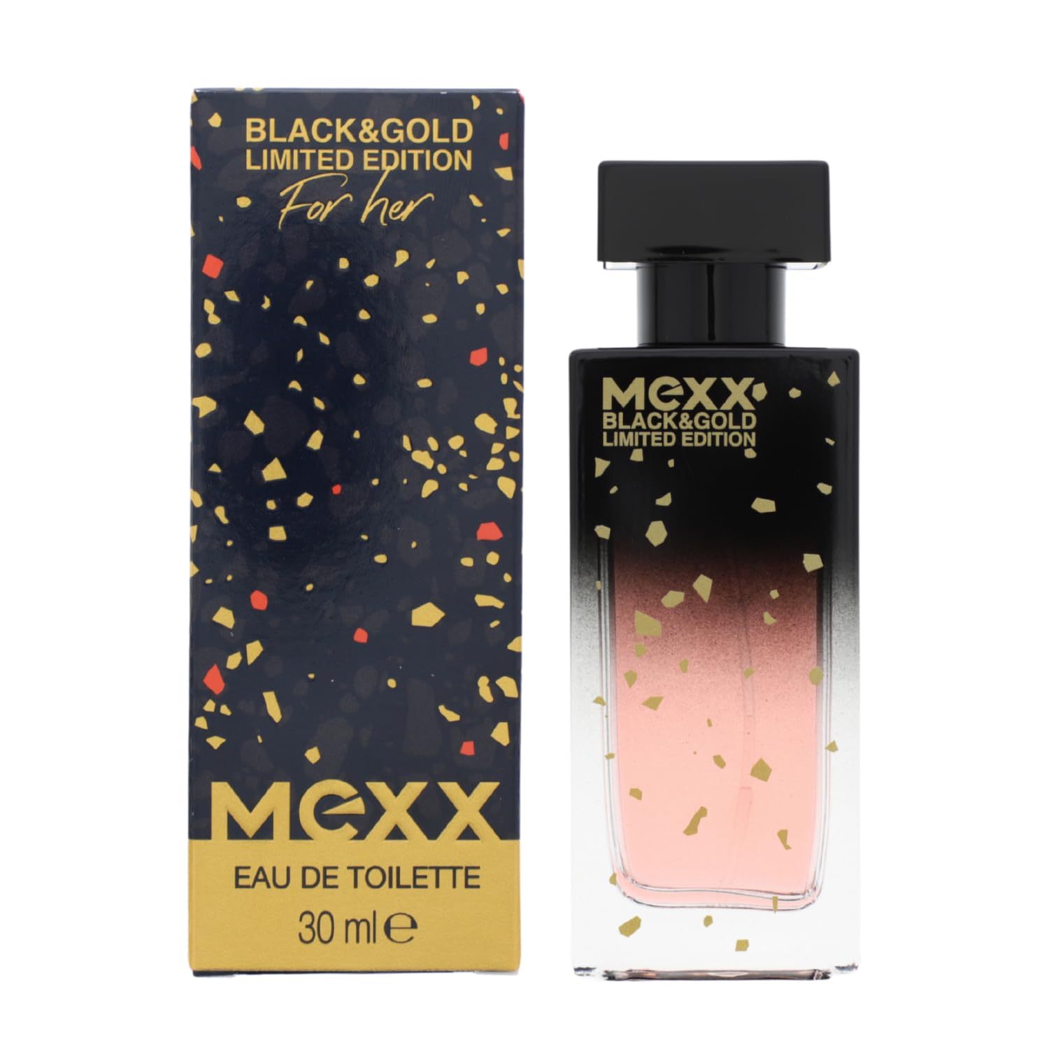 Mexx Black & Gold Limited Edition Woman Eau De Toilette, Profumo Sensuale Da Donna, 30 Ml-image