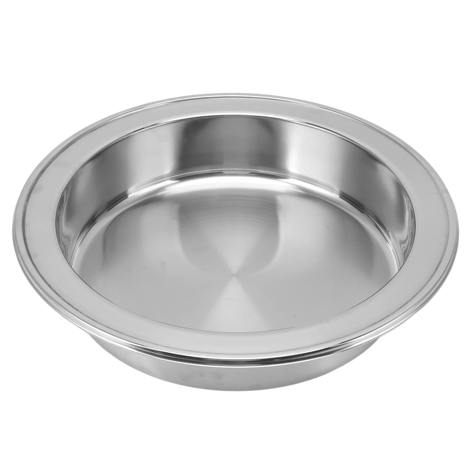 Ejoyous Chafer Redondo de Acero Inoxidable para Buffet, Plato Redondo con Tapa Enrollable, Cuerpo de 16,7 Pulgadas, Bandejas para Comida y Agua, Apertura de 90° y 180°, para Banquetes Buffet Catering