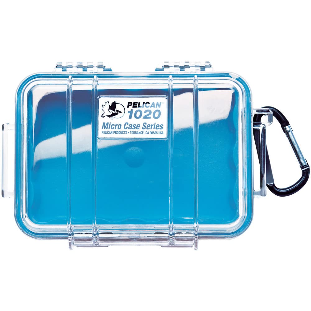 Pelican1020 Micro Case (Blue/Clear)