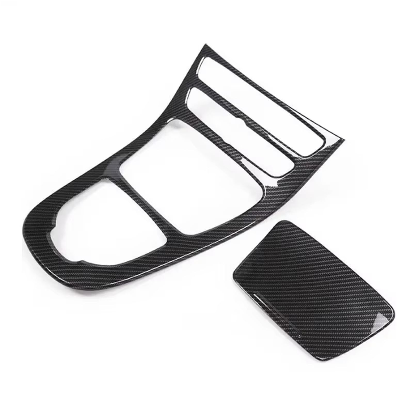 Cambio Pannello Telaio Copertura Pannell Per Benz Per Classe E Per W213 2016-2018 Console Pannello Copertura Cambio Fibra Carbonio Colore Finiture Interni Accessori Auto(Carbon Black)