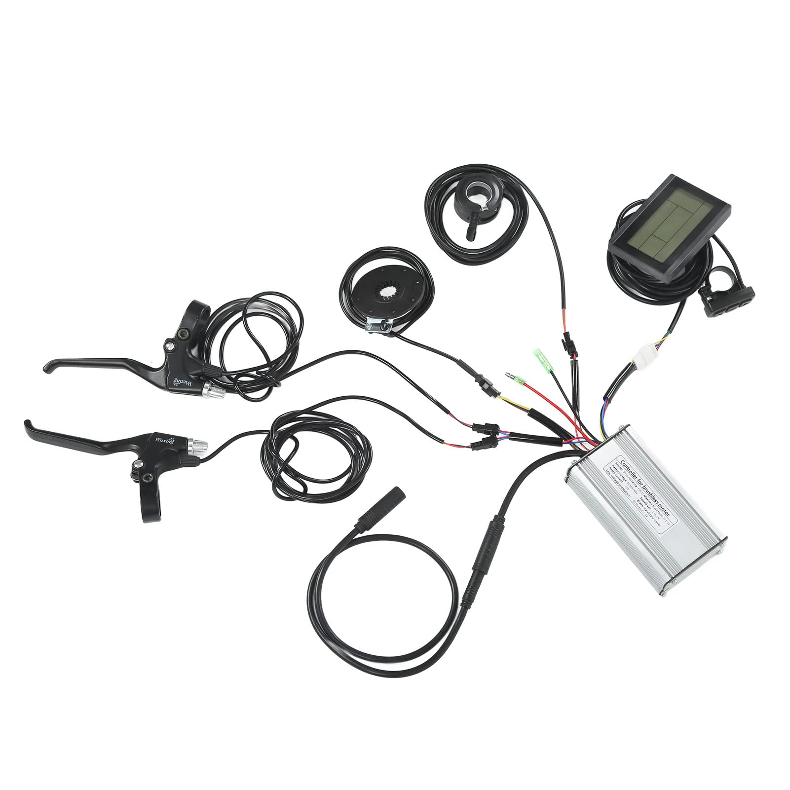 Dilwe Zestaw do Konwersji Roweru Elektrycznego, Silnik Bezszczotkowy 500 W z Wyświetlaczem LCD3 do Rowerów Górskich i Składanych (28/29 cali)