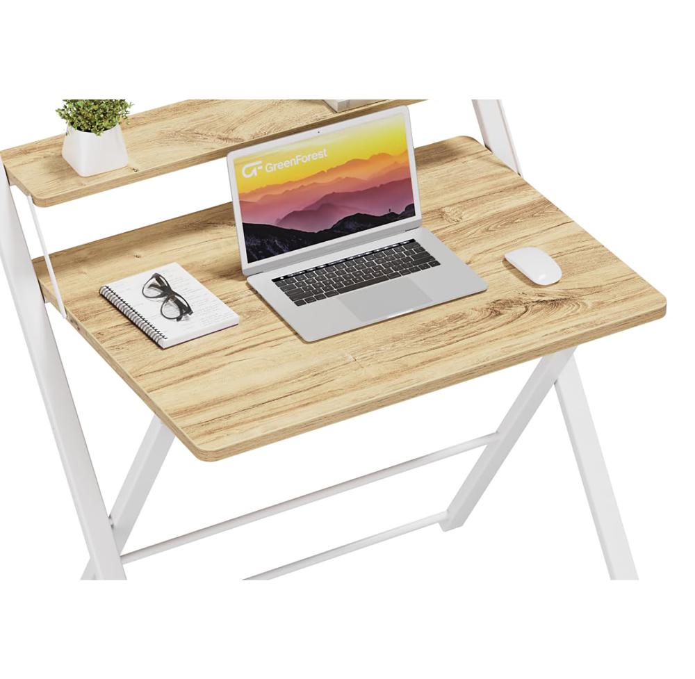 Amazon.com: GreenForest Folding Desk No Assembly, Sturdy Computer