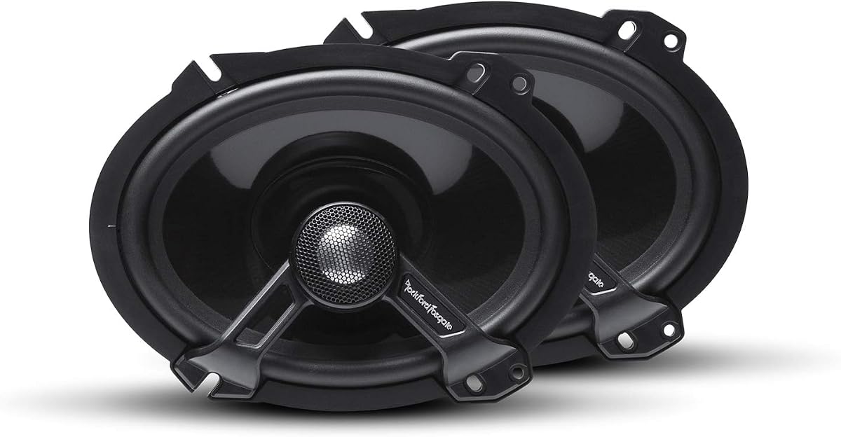 T1682 Altavoces de rango completo coaxiales de 2 vías Power 6x8 (par)