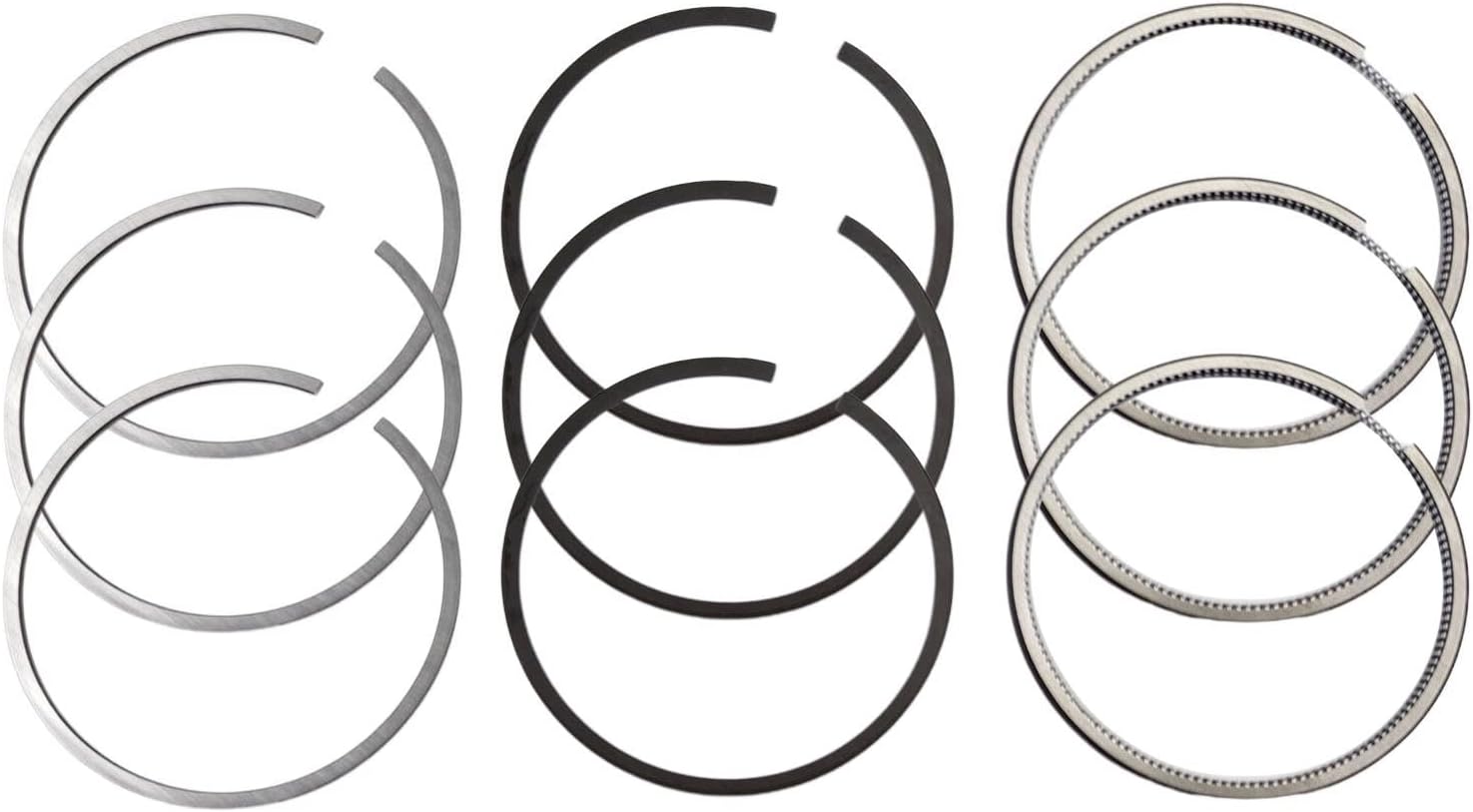 3Set STD Piston Rings 16853-21050 67mm Compatible with Kubota D722 Z482 D782 D722EBH D772B Engine (1.5Hx1.5x3.0mm)