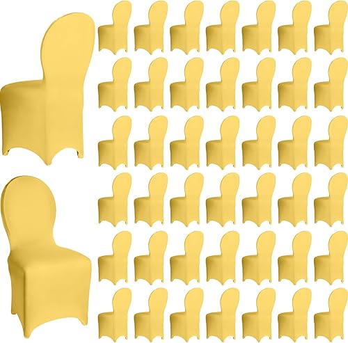 60 fundas para sillas de boda, fundas de elastano para sillas, fundas de poliéster y elastano, plegables para bodas, banquetes, celebraciones,