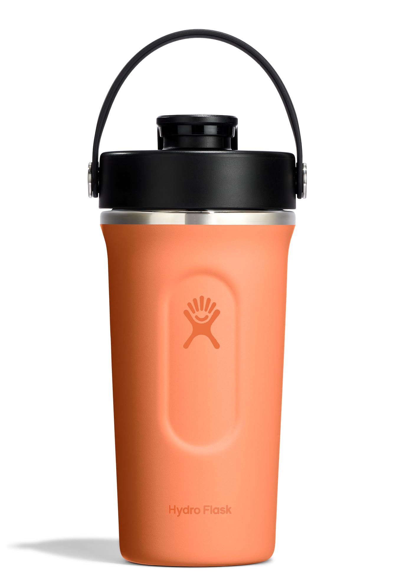 Hydro Flask Shaker Bottle – Insulated Stainless Steel Gym Bottle for Pre Workout & Protein 24 Oz Nectar Orange