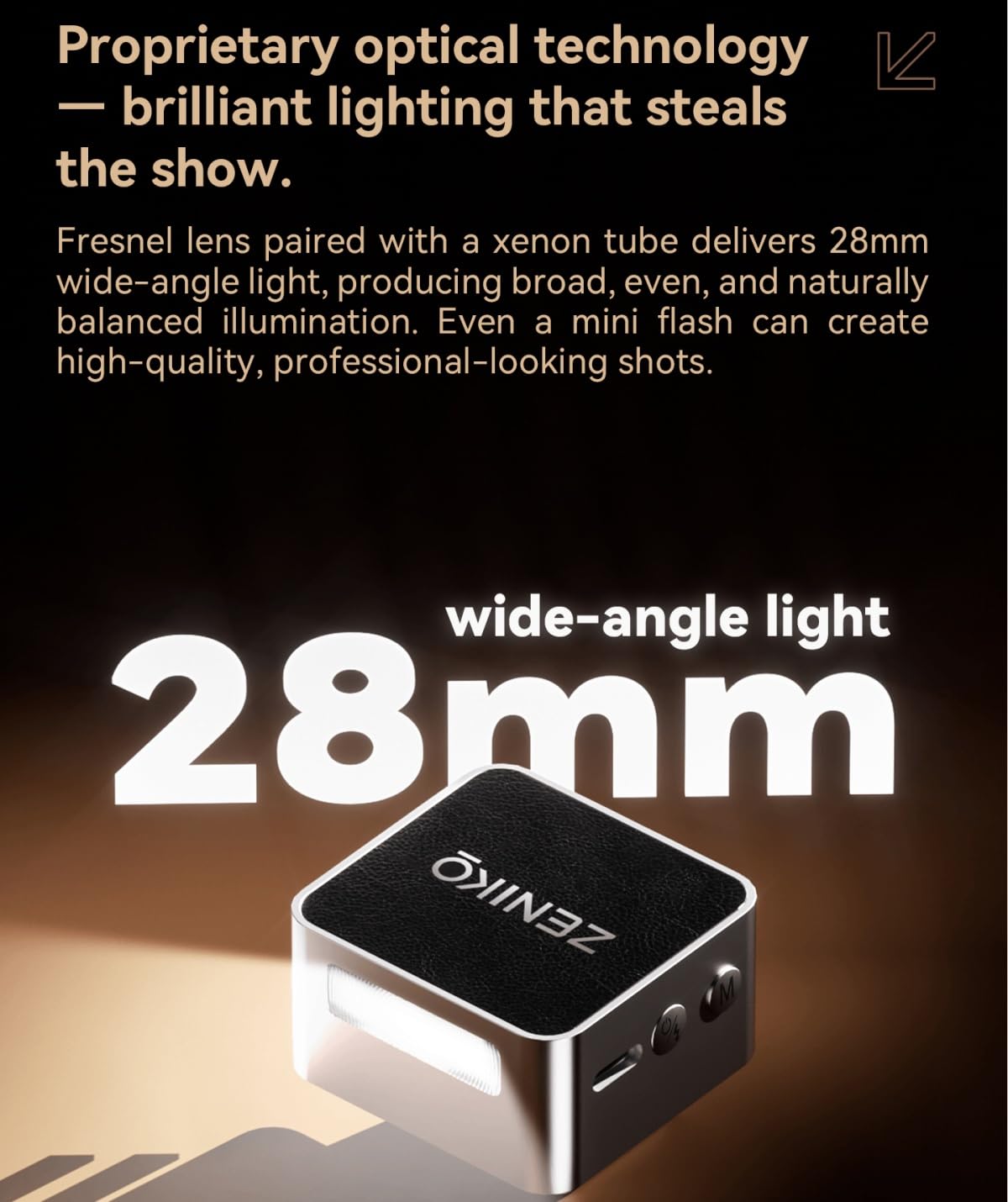 Amazon | ZENIKO ZT08 TTL ミニカメラフラッシュライト、富士