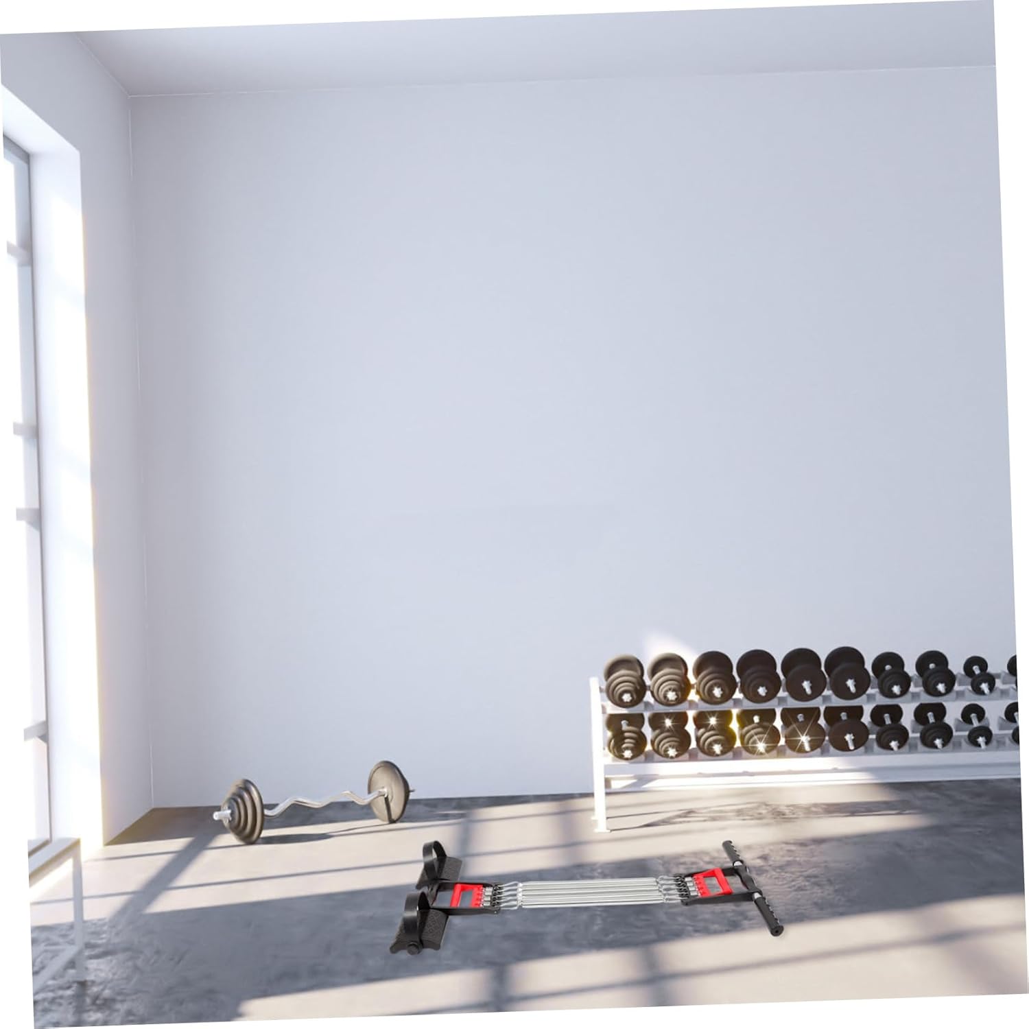 HEMOTON Multi-Functional Chest Expander Handles Heavy Duty Spring Fitness Exerciser for Home Workouts Portable and Adjustable for Men for Chest and Arm Training