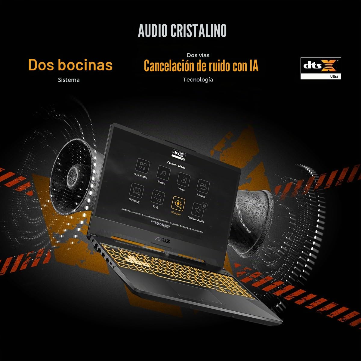 ASUS TUF Gaming A15 Ordenador portátil de juegos, Pantalla FHD de 15,6 pulgadas 16:9 144 Hz, Procesador AMD Ryzen 5 7535HS, Tarjeta gráfica NVIDIA GeForce RTX 3050, 16 GB DDR5, 512 GB SSD PCIe Gen 4.0
