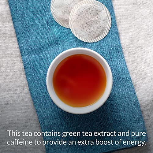 The Republic Of Tea Hicaf Toasted Coconut Black Tea, 50 Tea Bags, High-Caffeinated Gourmet Herbal Blend #TOP4