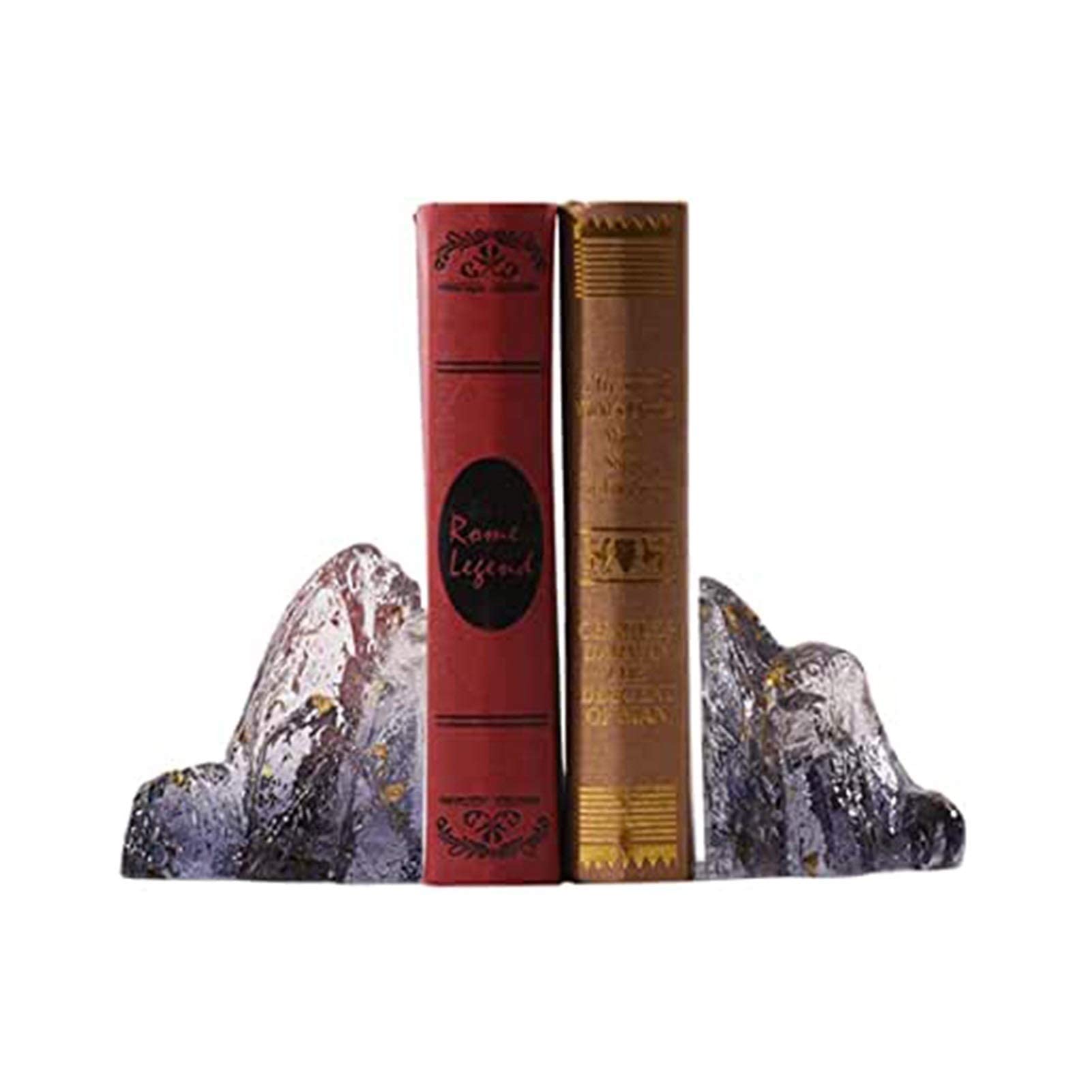 LLSS Sujetalibros, Sujetalibros para estanterías, Sujetalibros para estanterías, Sujetalibros, Sujetalibros para Libros Pesados, Estanterías Decoración del hogar, 1 par, Sujet