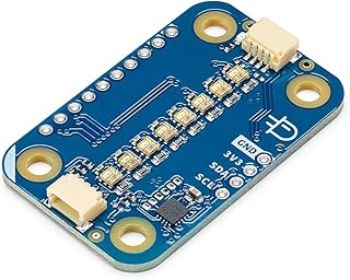 Arduino Module Pixels [ABX00109] - Módulo LED RGB compatível com Qwiic com 8 LEDs direcionáveis para efeitos visuais em projetos Arduino