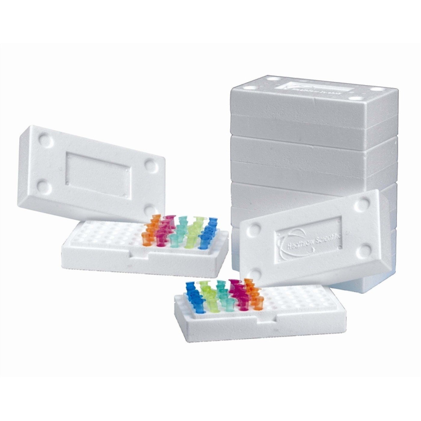 Heathrow Scientific HS4283P Foam Tube Rack with 50 Well, 1.5/2.0 mL ...