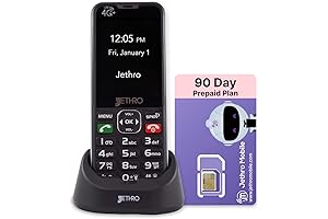 Jethro SC490: Talk and Text Only Cell Phone for Seniors
