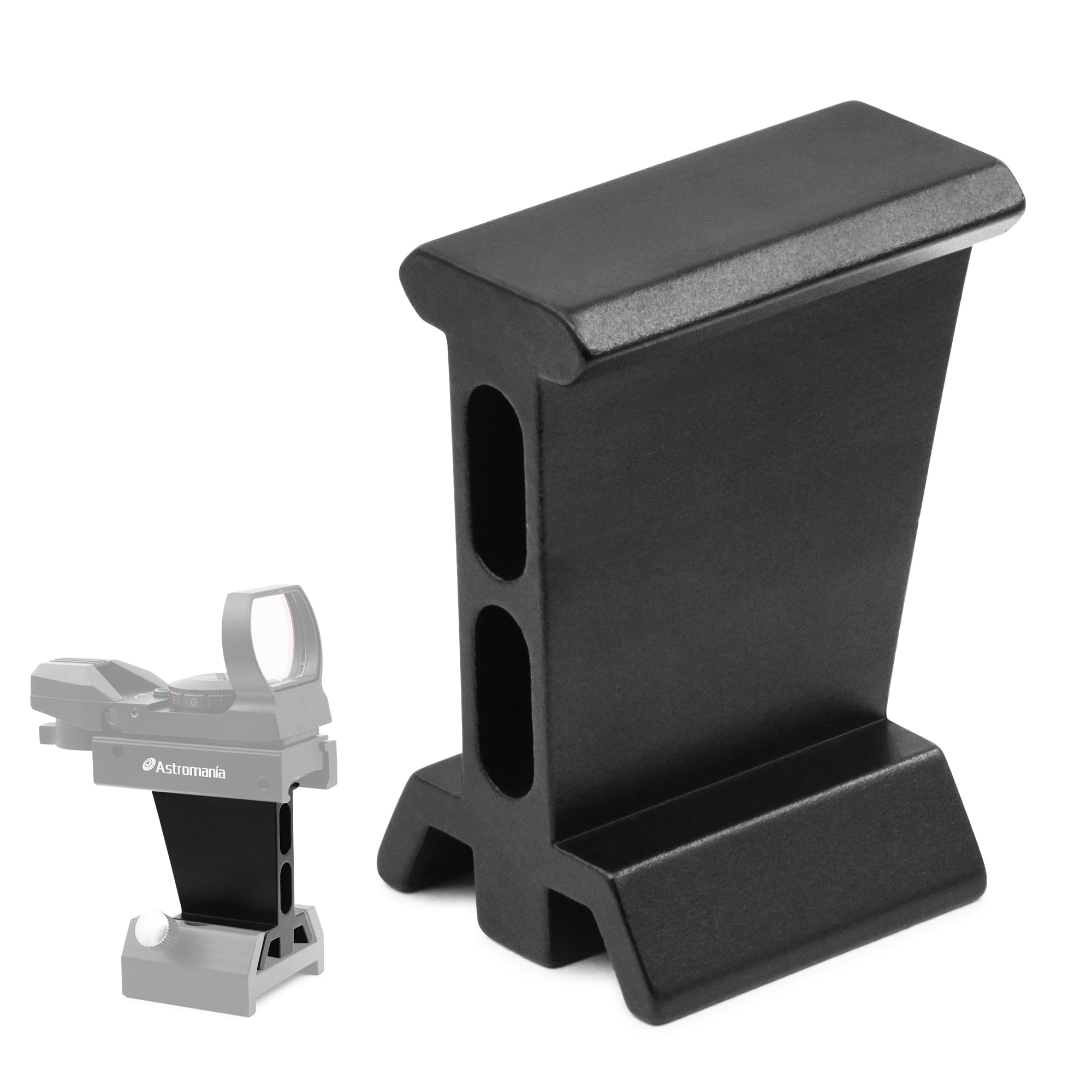Astromania Dovetail Finder Bracket for Finderscope Deluxe Telescope Reflex Sight, Metal Alumnium Telescope Accessories Finder Scope Mounting Bracket