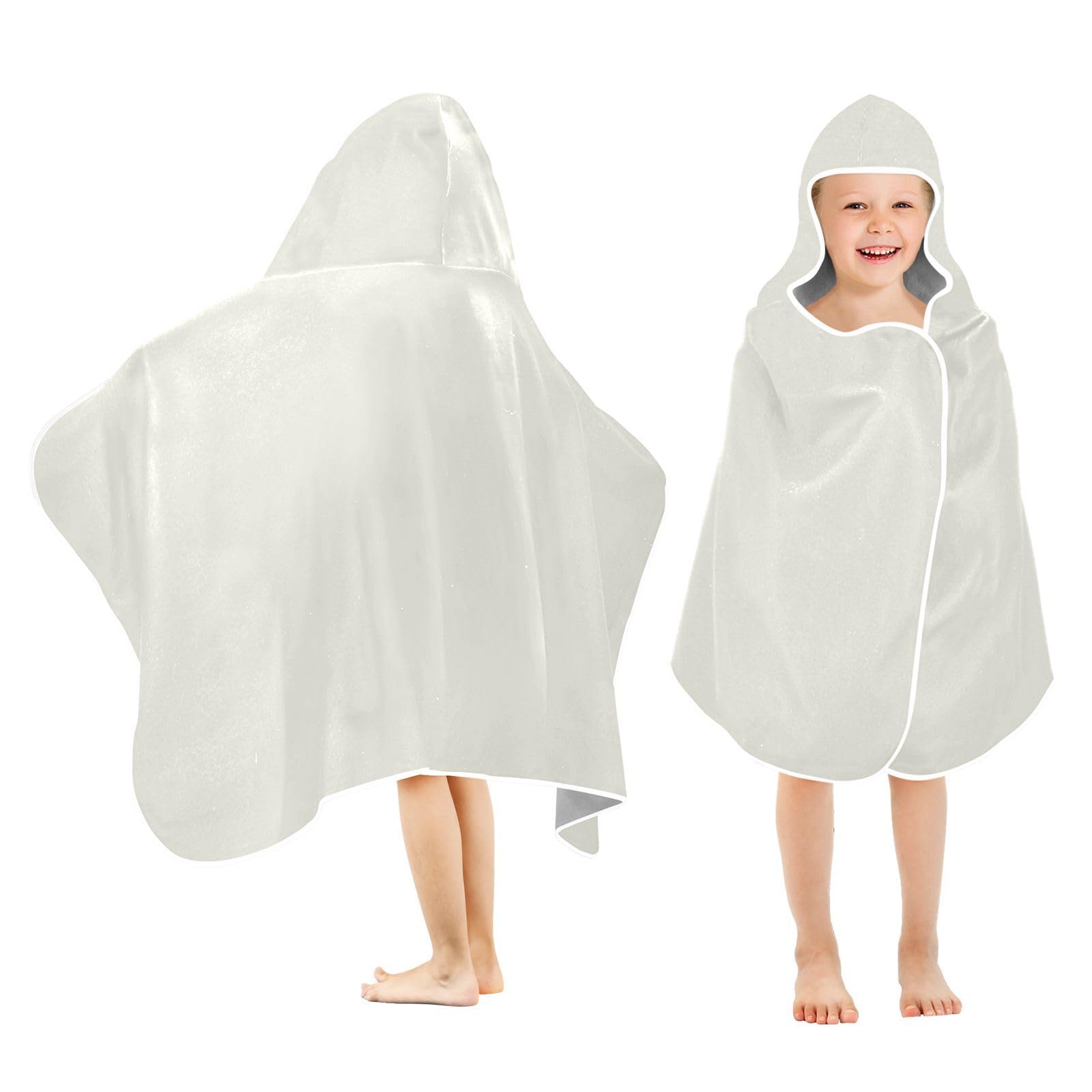Serviette De Bain à Capuche Enfants - Motif Véhicules - 127x76 Cm (50x30'') - Absorbante Et Légère - Pour Piscine, Plage, Voyage - 13