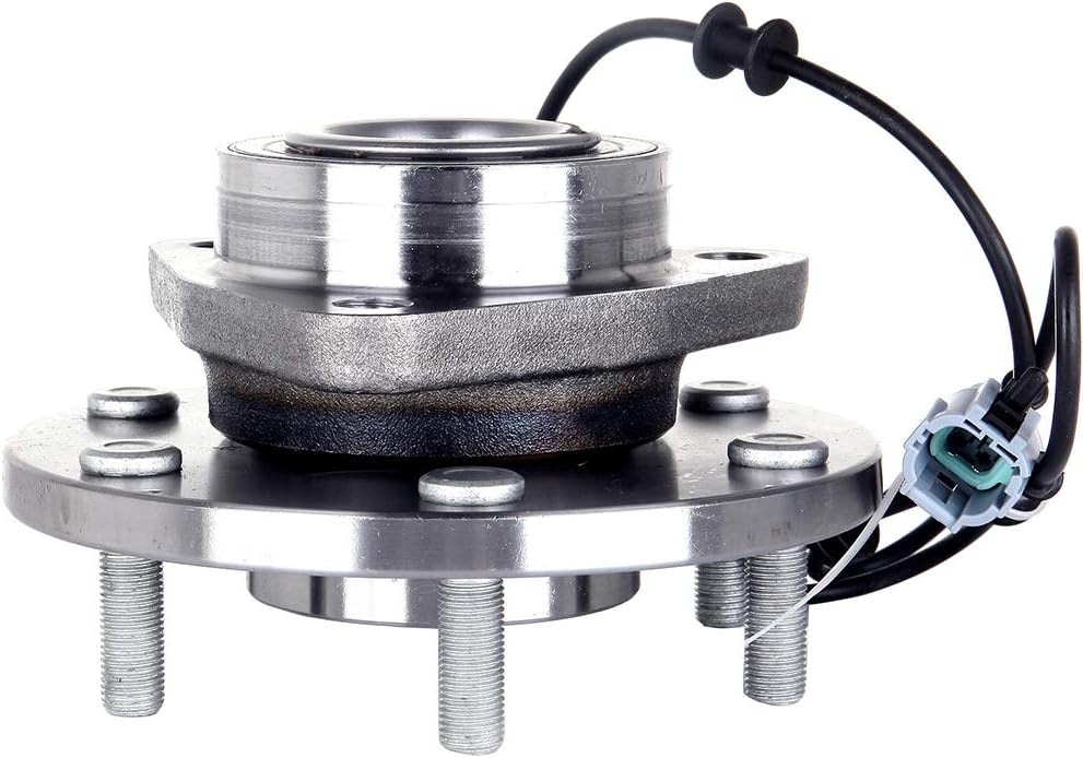 SCITOO 515066 Wheel hub Assembly Bearing and Wheel Hub Set Fits 2004-2007 for Infiniti QX56 Front Hub Bearing with 6 Lugs