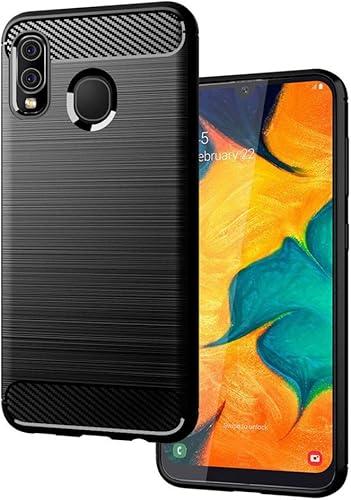 Miniatura 9 de Funda para Samsung Galaxy A20, Galaxy A30, funda suave y delgada de TPU antihuellas, Carcasa de TPU para Samsung Galaxy A20, color negro cepillado