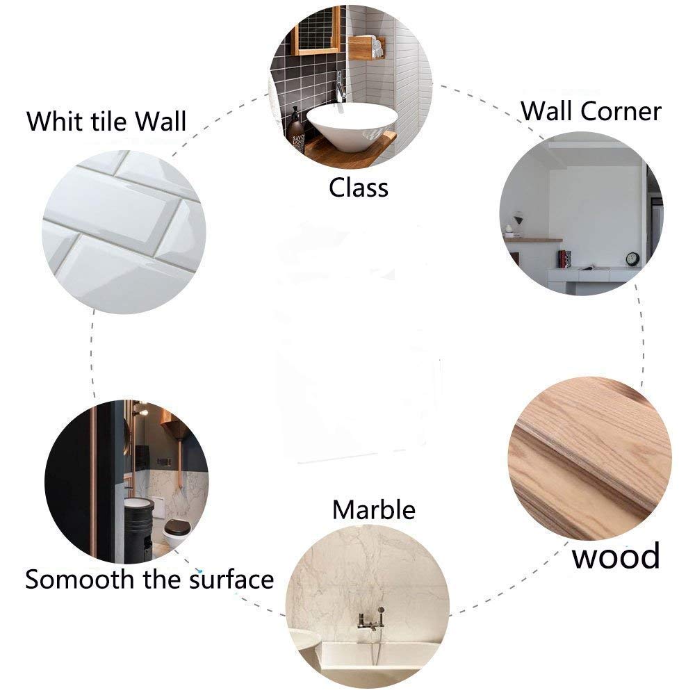 Ganci antiscivolo da parete, adesivi ultra resistenti, non lasciano tracce, non graffiano, senza chiodi, riutilizzabili, trasparenti, per cucina, bagno, porta, soffitto (6 pezzi