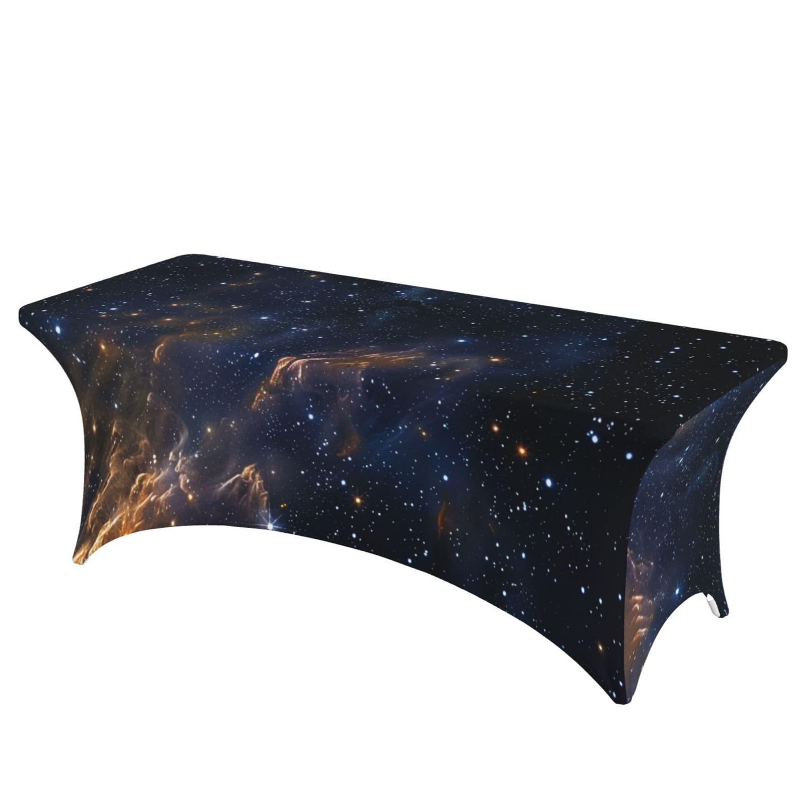 Nappe avec bords élastiques motif espace pour protéger la table du salon des taches