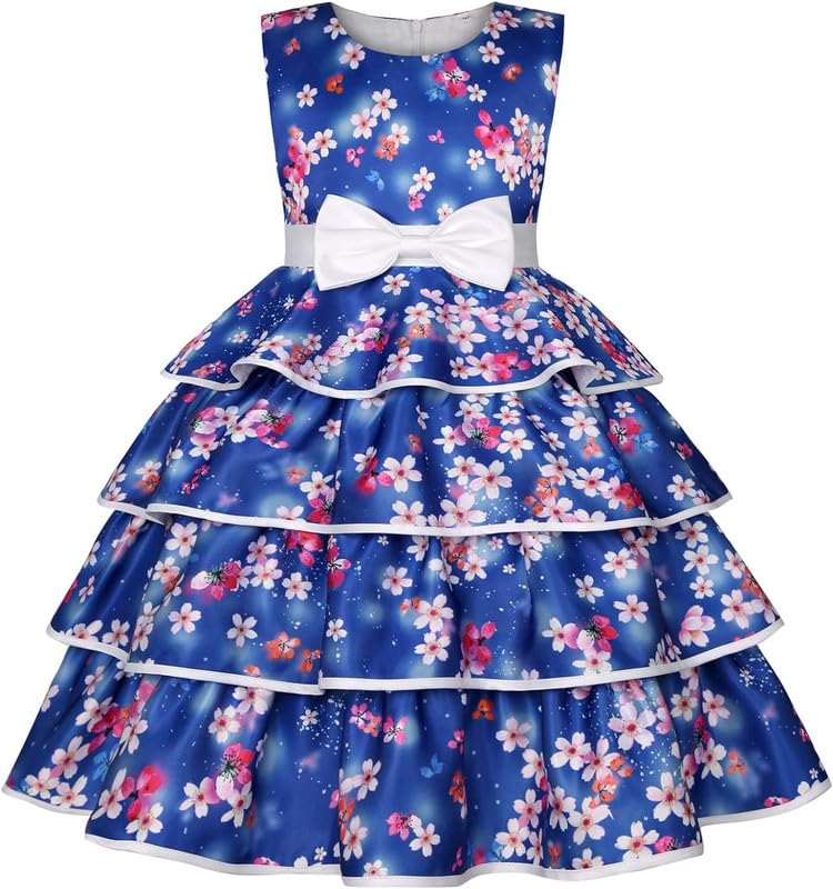 Niren Enterprise Multipatteren Baby Girl's Knee Length Frocks with Digital Prints