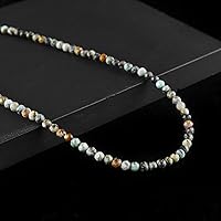 Vista 233 de Natural Moonstone Gemstones Choker Necklace, Faceted Rounds Beads, Silver Plated Jewelry, Healing Crystals, Birthday, Handamde, Minimalist, Women