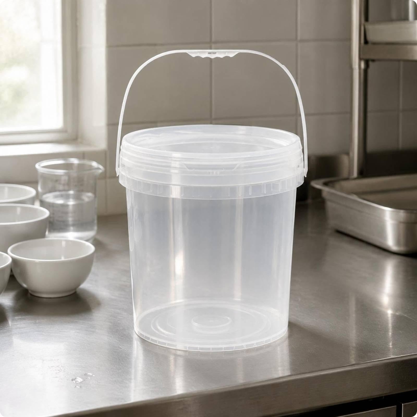 Transfer Bucket Thickened Food Grade Bucket Pail for Transport 30L Transparent Thick-image-21