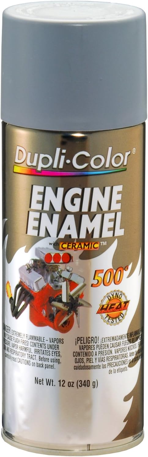 Dupli-Color (EDE161207-6 PK 'Gray Engine Primer' Engine Enamel with Ceramic - 12 oz. Aerosol, (Case of 6)