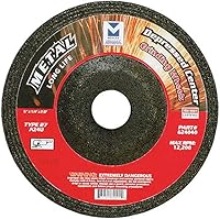 Vista 43 de Mercer Industries 621070 - 4-1/2" x 1/4" x 5/8"-11 Tipo 27 Muelas abrasivas para mampostería (paquete de 20)