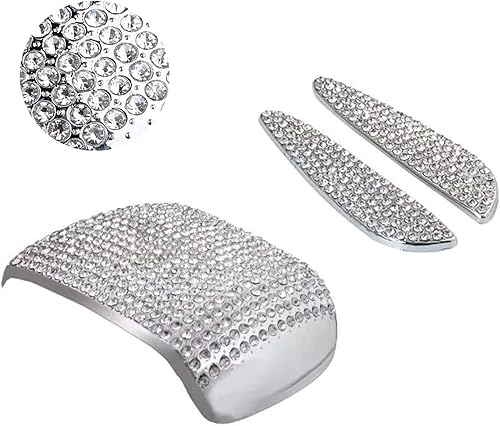 Miniatura 5 de Cubierta de emblema de control de medios interiores de cristal brillante compatible con Mercedes Benz GLE 2020-2024GLS 2020-2024