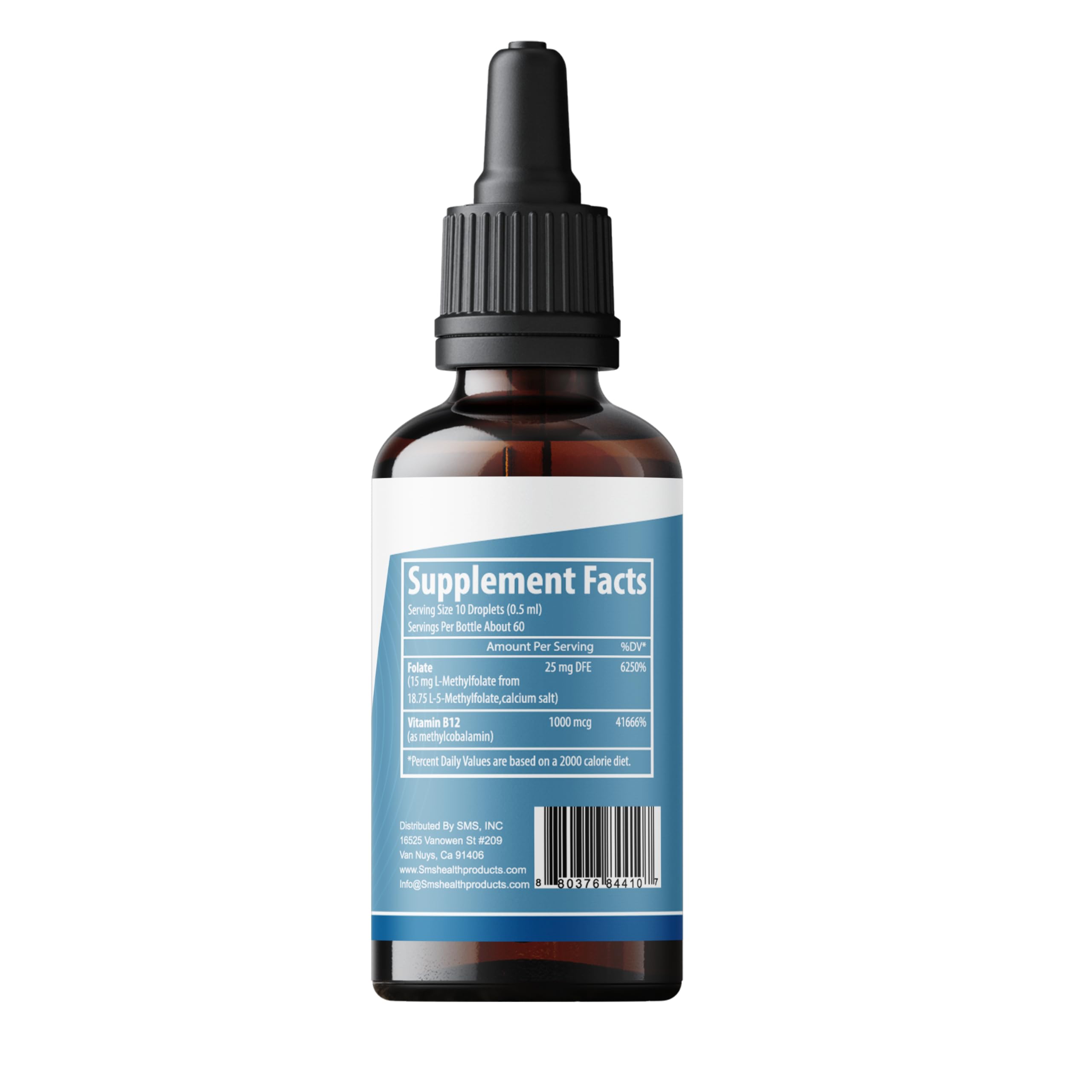 L-Methylfolate 15mg + Methyl B12 Liquid Drops, No Fillers, High Potency Sublingual Formula, Active 5-MTHF & Bioactive B12 for Mood, Cognitive Health & Methylation Support, Berry Flavor (2oz) — Amazon image 9