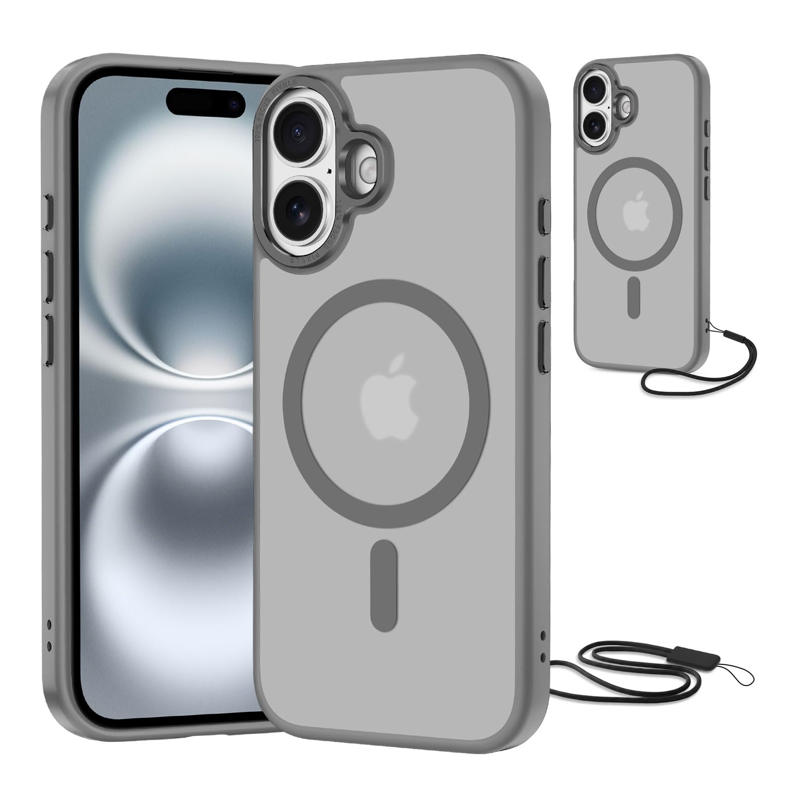 NEW'C Magnetisch Hülle für iPhone Serie kompatibel mit MagSafe Ultimate, stoßfest – starker Magnetismus und militärischer Schutz
