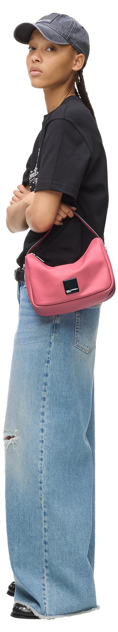 Karl Lagerfeld Jeans, Damskie, Box Logo Soft Mini Hobo,