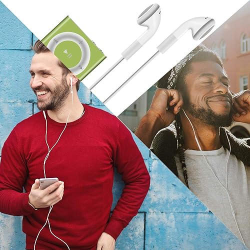 Miniatura 4 de Jelanry 0.138 in Auriculares Auriculares Auriculares con Control Remoto para Shuffle 2 3 4 5 6, Touch 2G 3G 4G 5G Classic nano6 - Blanco