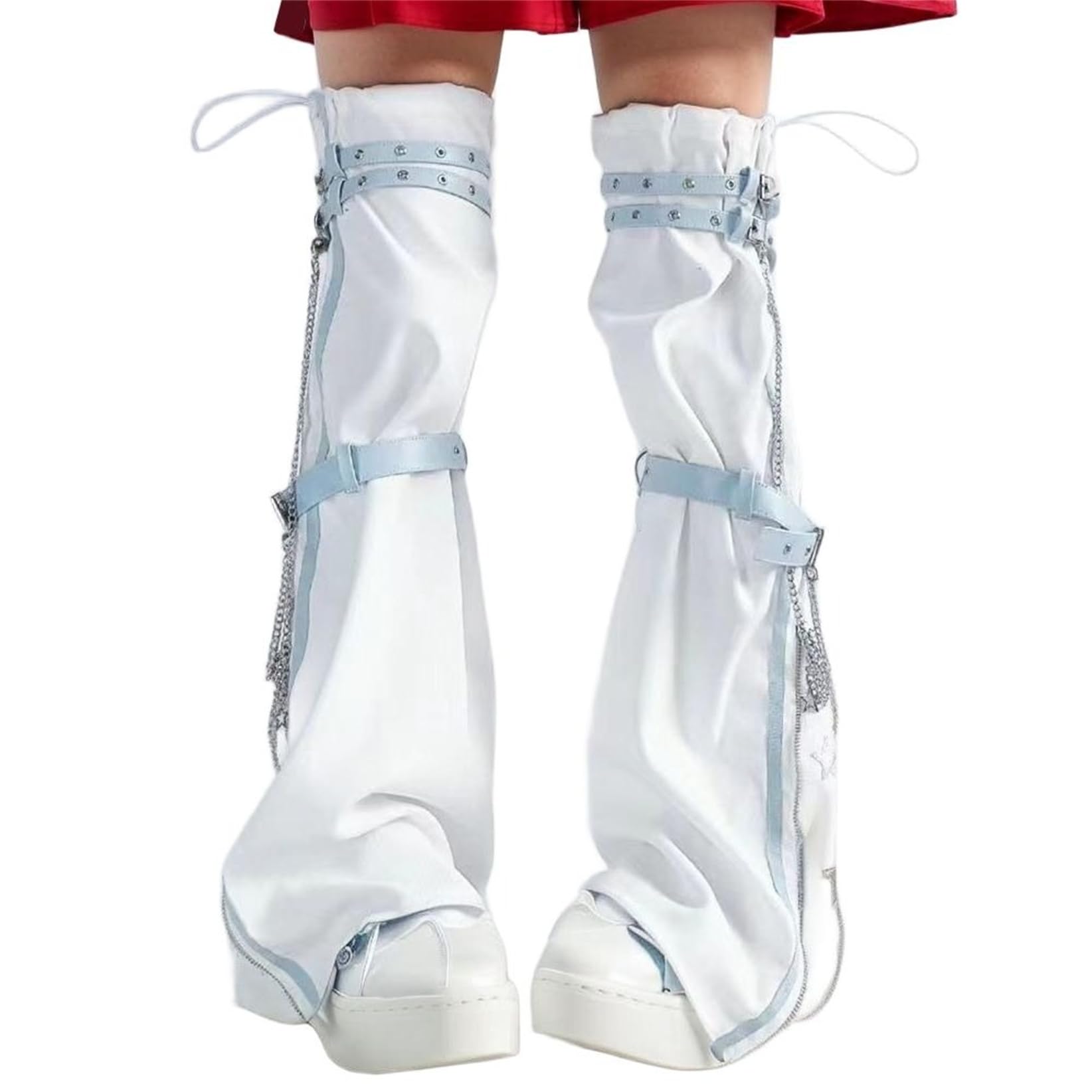Sup-Coente Goth Hippie Leg Warmers for Women Alt Y2k Cyber Punk Scenecore Gothic