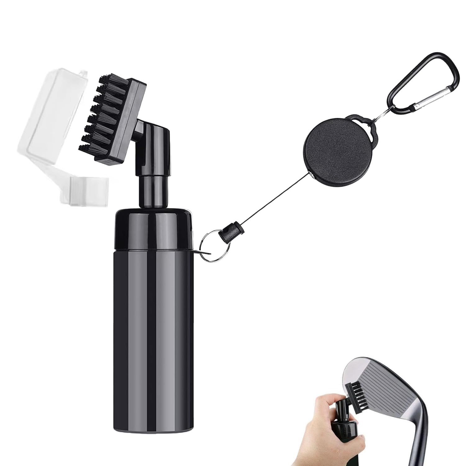 Cepillo para Palos de Golf con Chorro de Agua, Limpiador de Ranuras, Limpieza Húmeda, 150ml