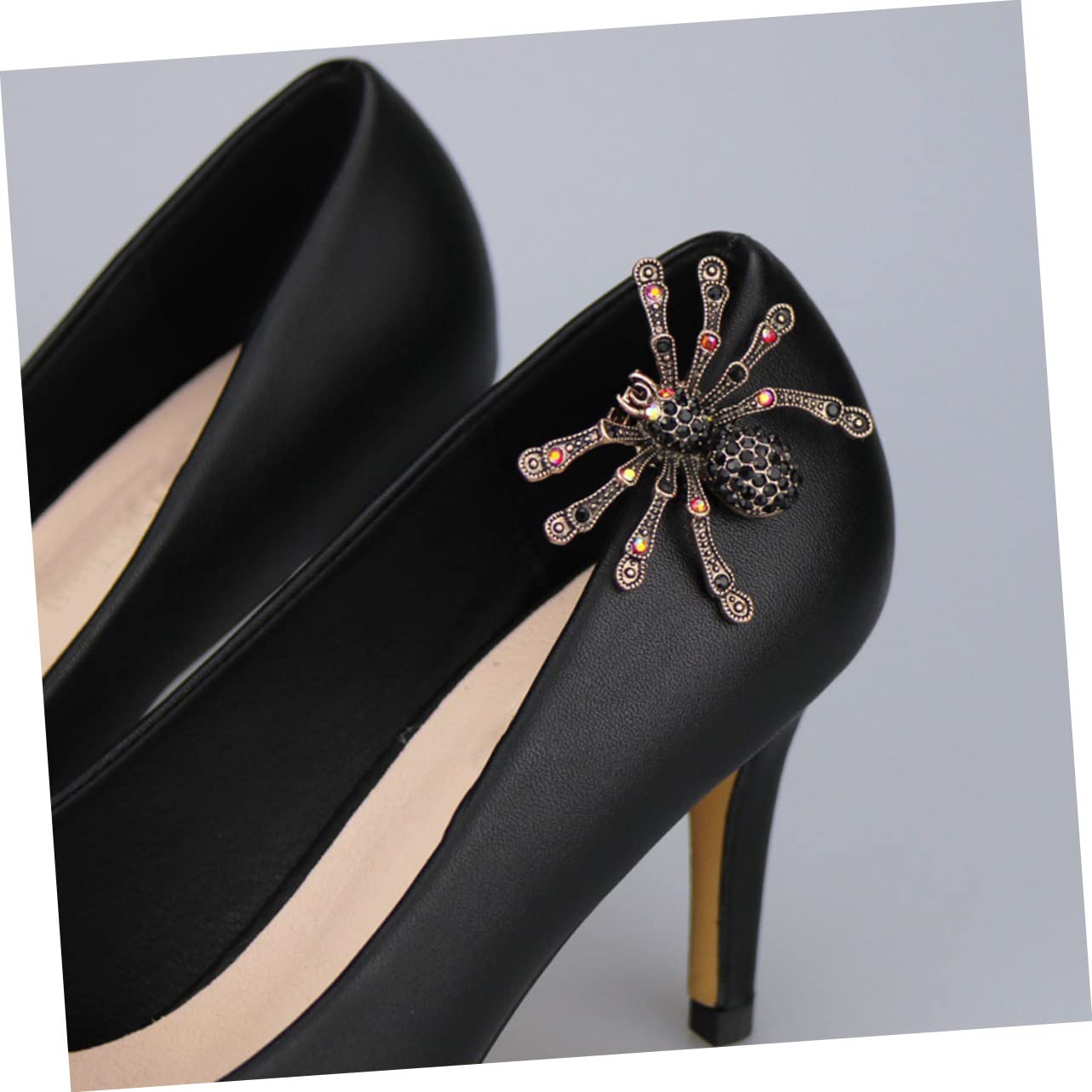 BESTYASH 5paires Charms De Chaussure Araignée Clips Décoratifs Amovibles Accessoires De Mode Pour Talons Et Sandales Bijoux Pour Chaussures Couleur Ancienne