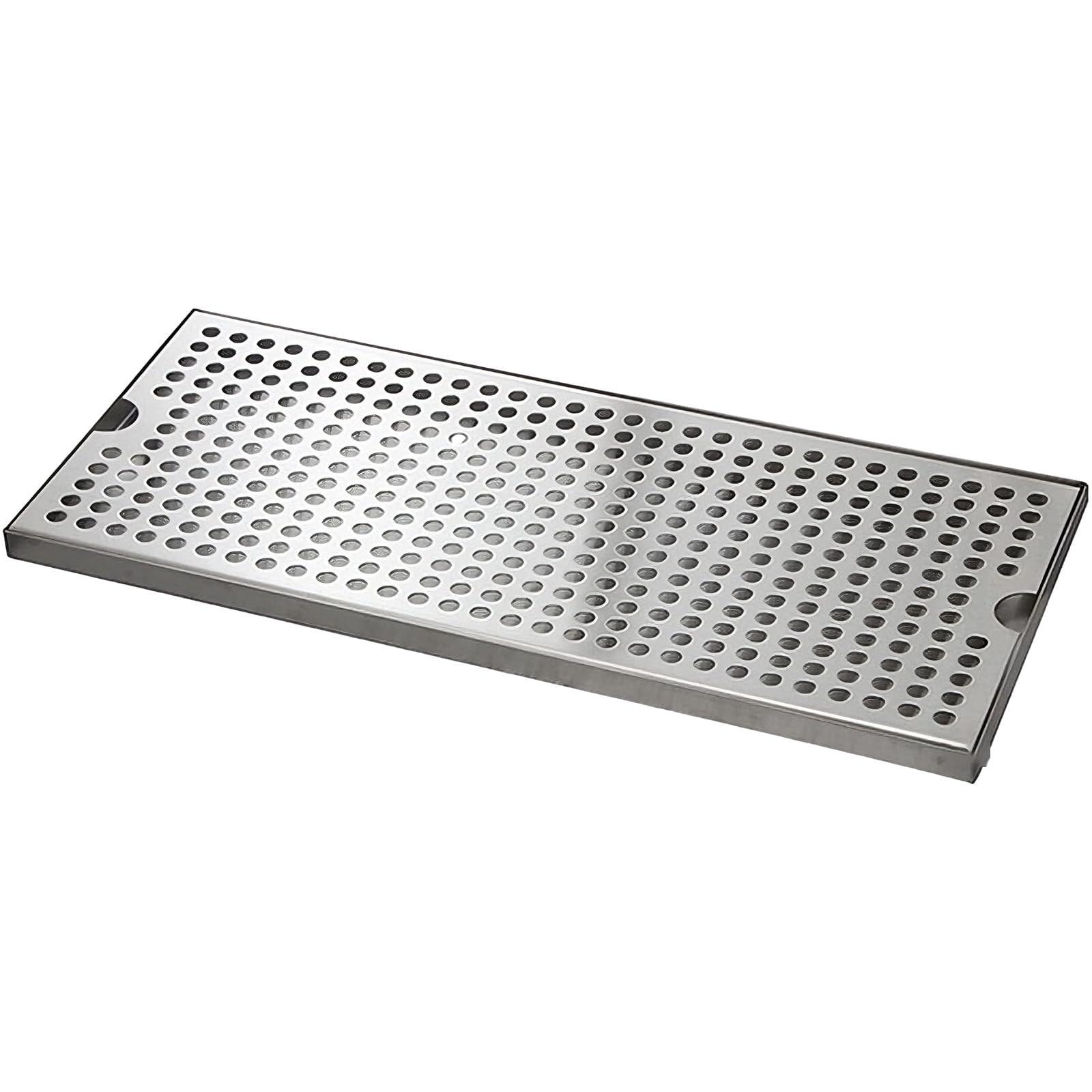 Shurhome Drip Trays Stainless Steels Kegerator Drip Tray Drainage Type Plate Towers Drips Pan for Beverage Drainage Type Plate