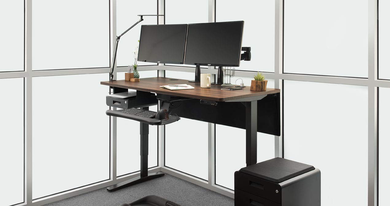 UPLIFT Desk V2 Walnut GreenguardGold Laminate Desktop Standing Desk